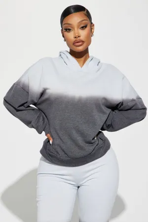 Give It To Me Ombre Lounge Hoodie - Blue/combo