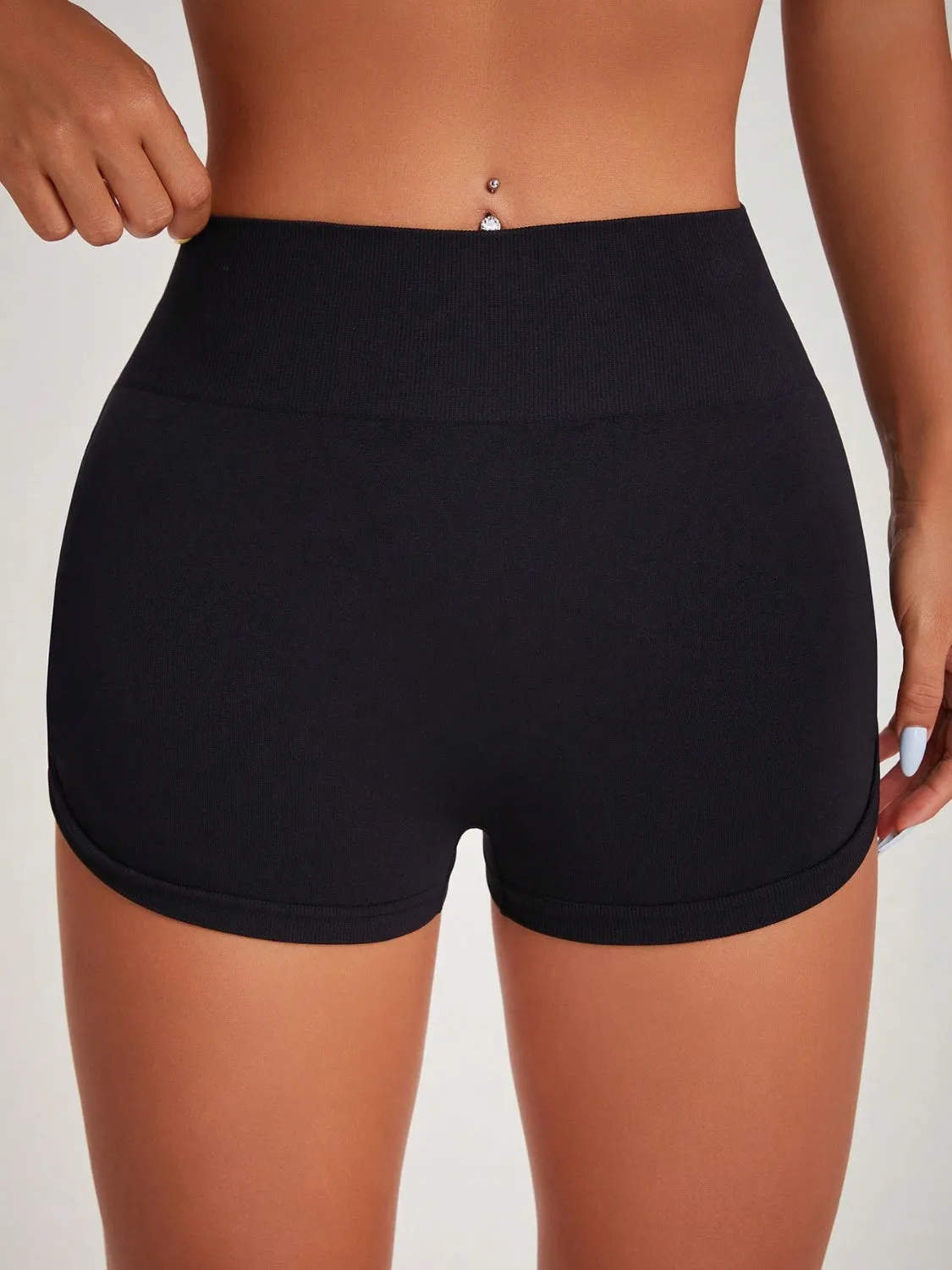 Glow Motion High Waist Active Shorts
