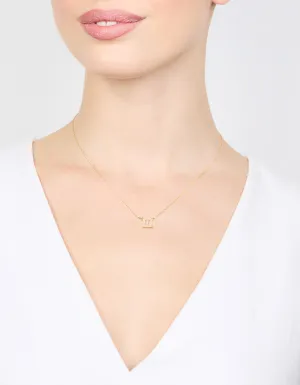 Gold Cubic Zirconia Angel Number 111 Necklace