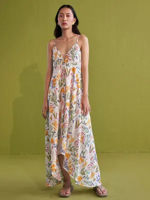 Golden Garden Lyocell Maxi Dress