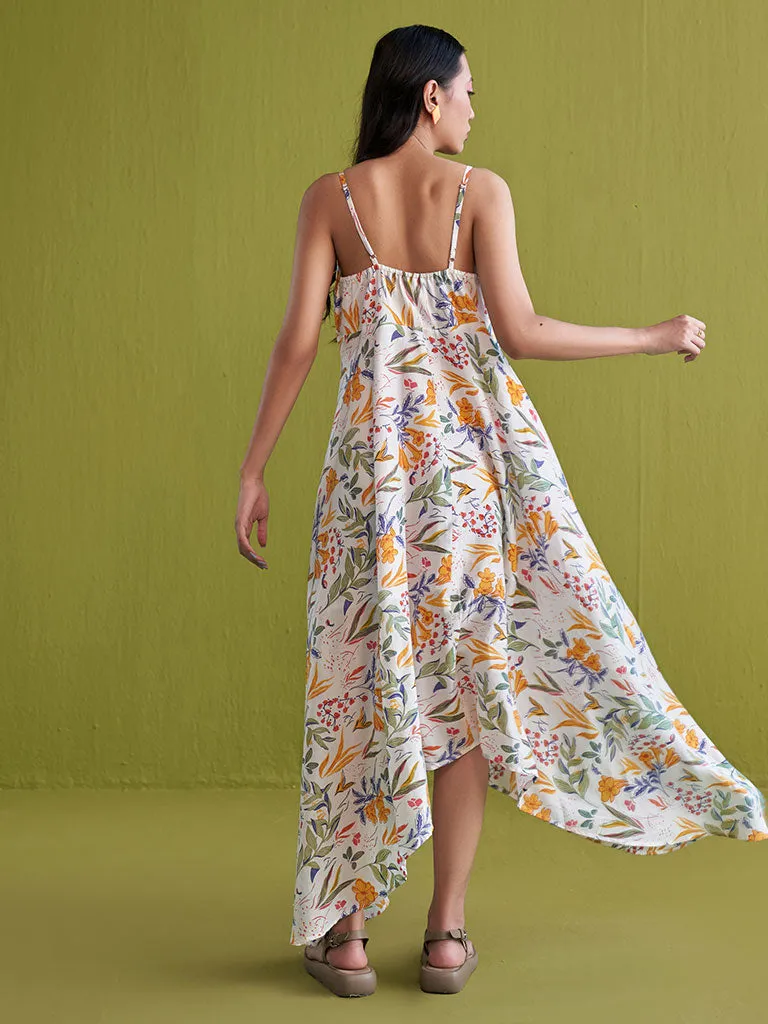 Golden Garden Lyocell Maxi Dress