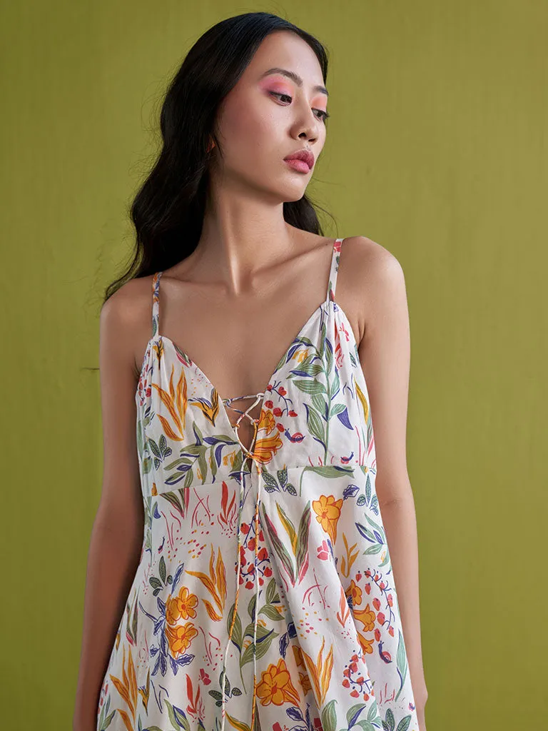 Golden Garden Lyocell Maxi Dress