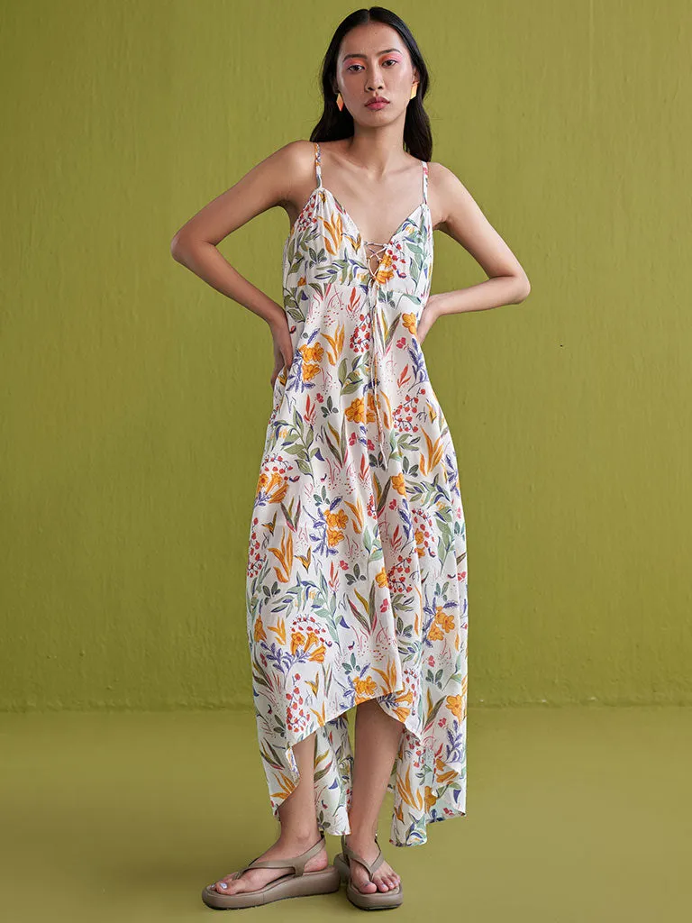 Golden Garden Lyocell Maxi Dress