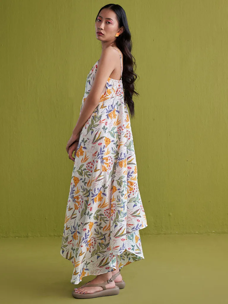 Golden Garden Lyocell Maxi Dress