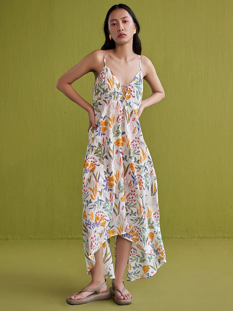 Golden Garden Lyocell Maxi Dress