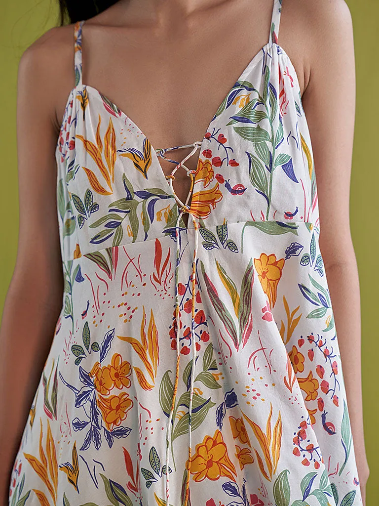 Golden Garden Lyocell Maxi Dress