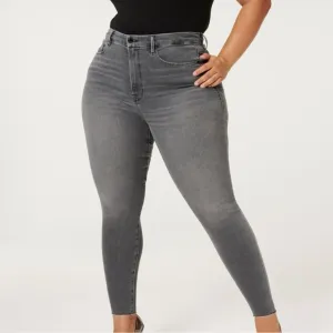 Good American Waist Crop Skinny Jeans Size 4