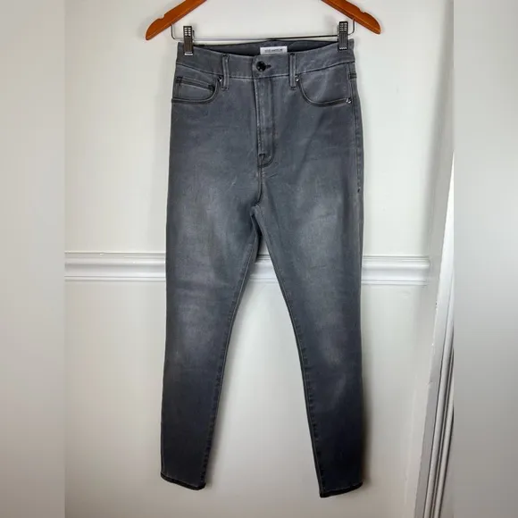 Good American Waist Crop Skinny Jeans Size 4