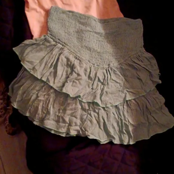 Gorgeous tiered skirt w/ shorts underneath you'd never know were there so comfy!