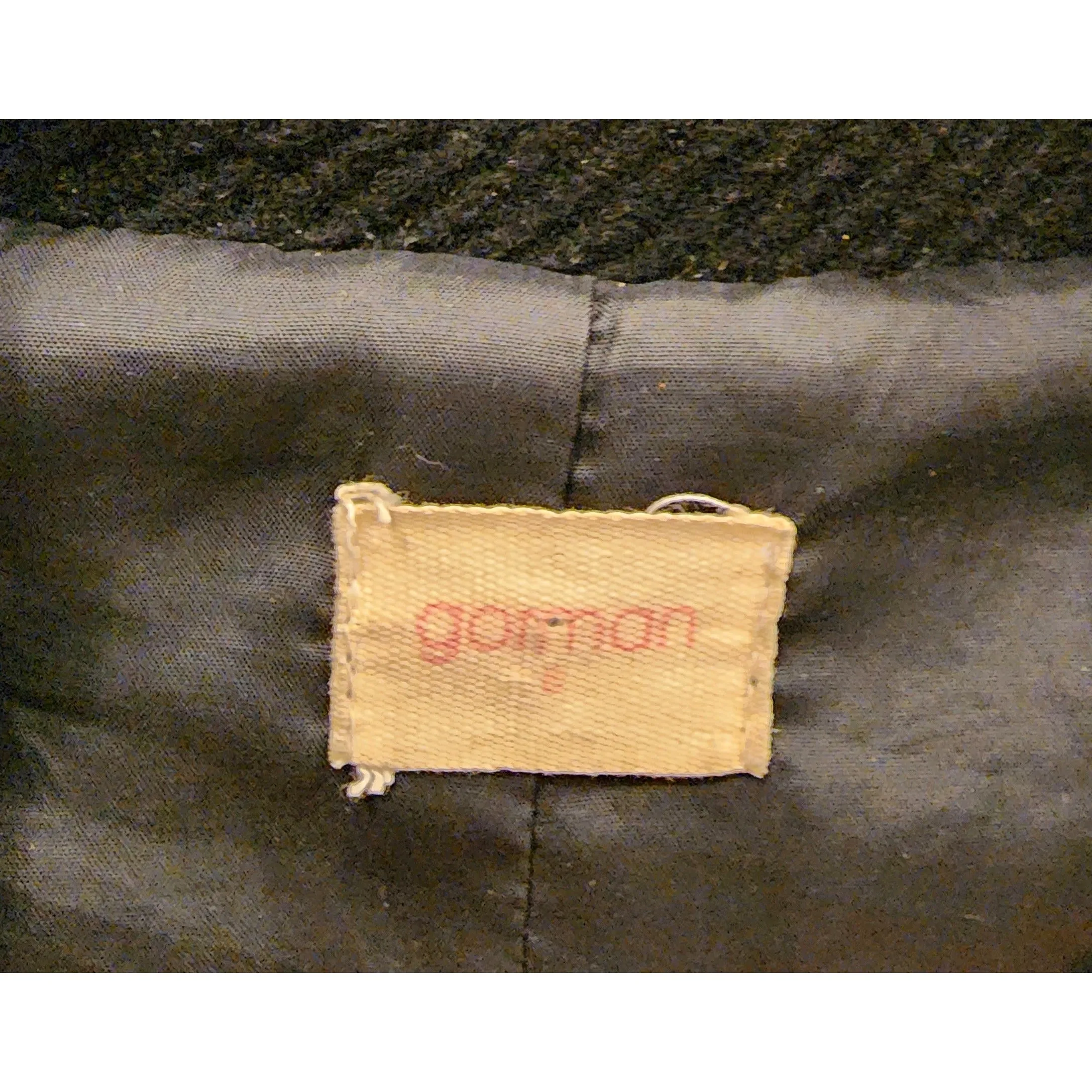 Gorman wool mix black coat with fabulous collar size 8