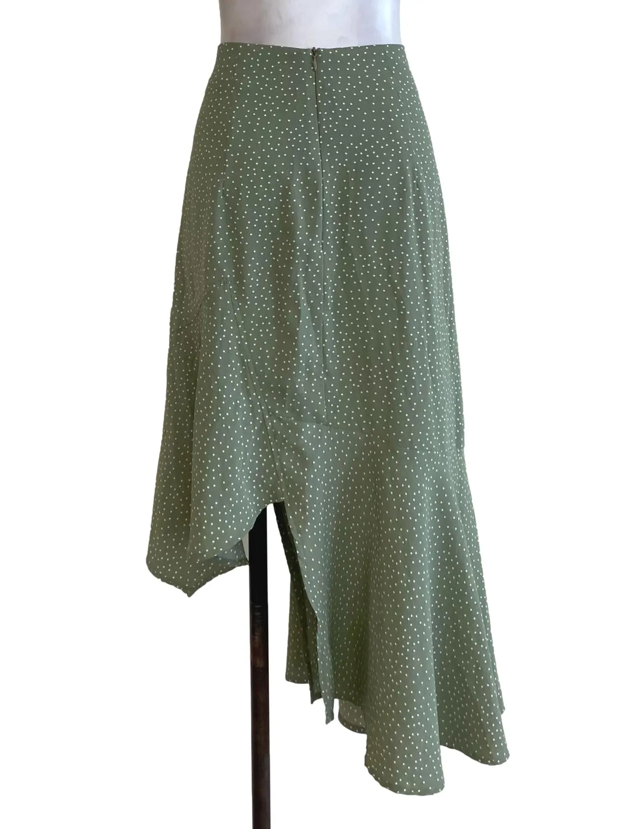 Green Polka Dot Skirt YHF
