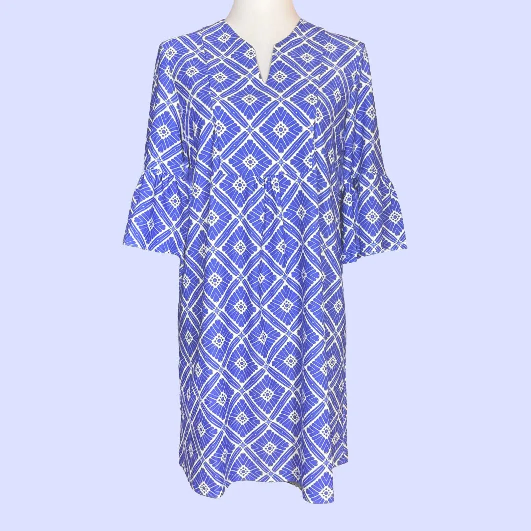 Greenwich Tunic Dress in Tiki Bar Is Open Purple