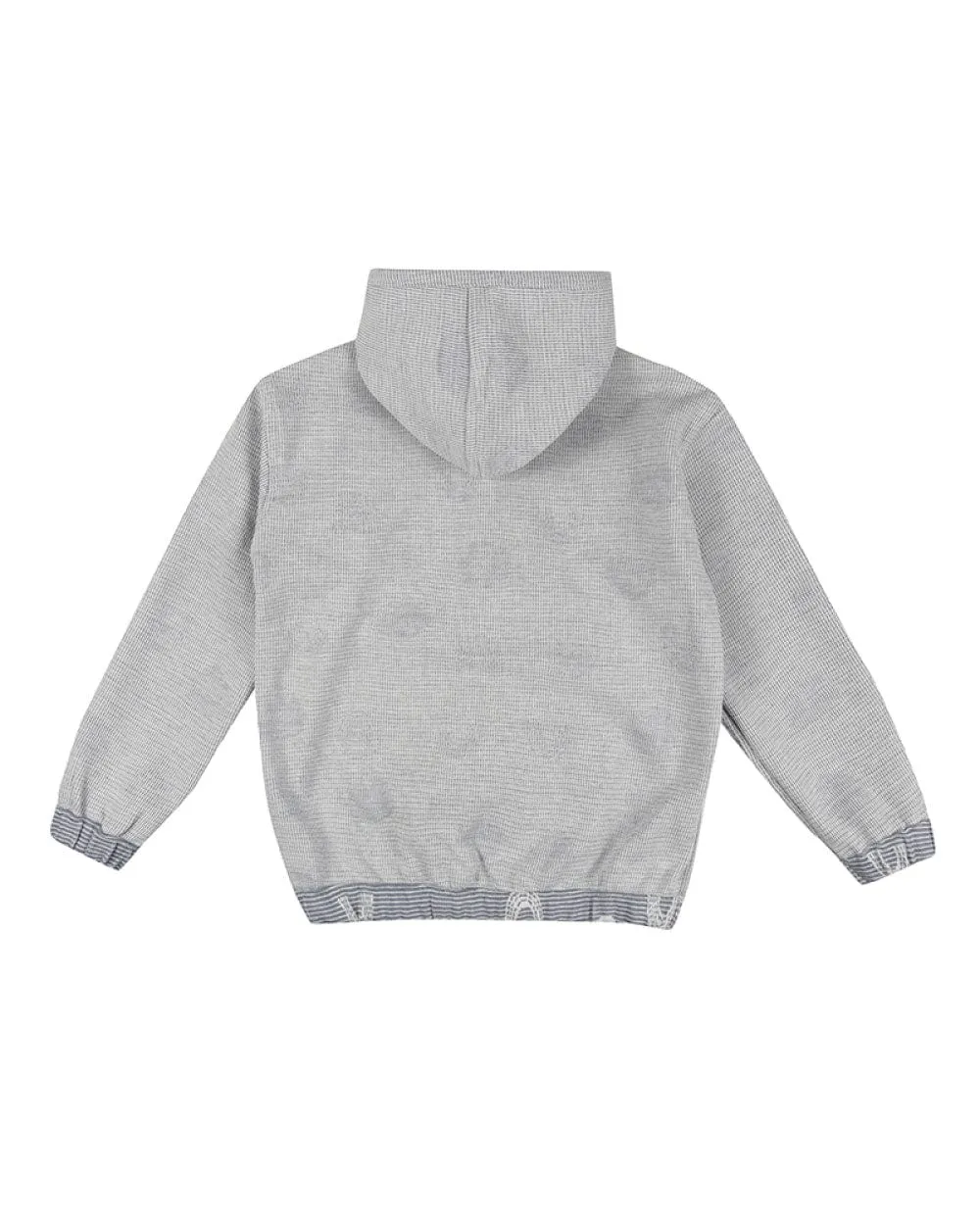 Grey Cloud Print Reversible Hoodie