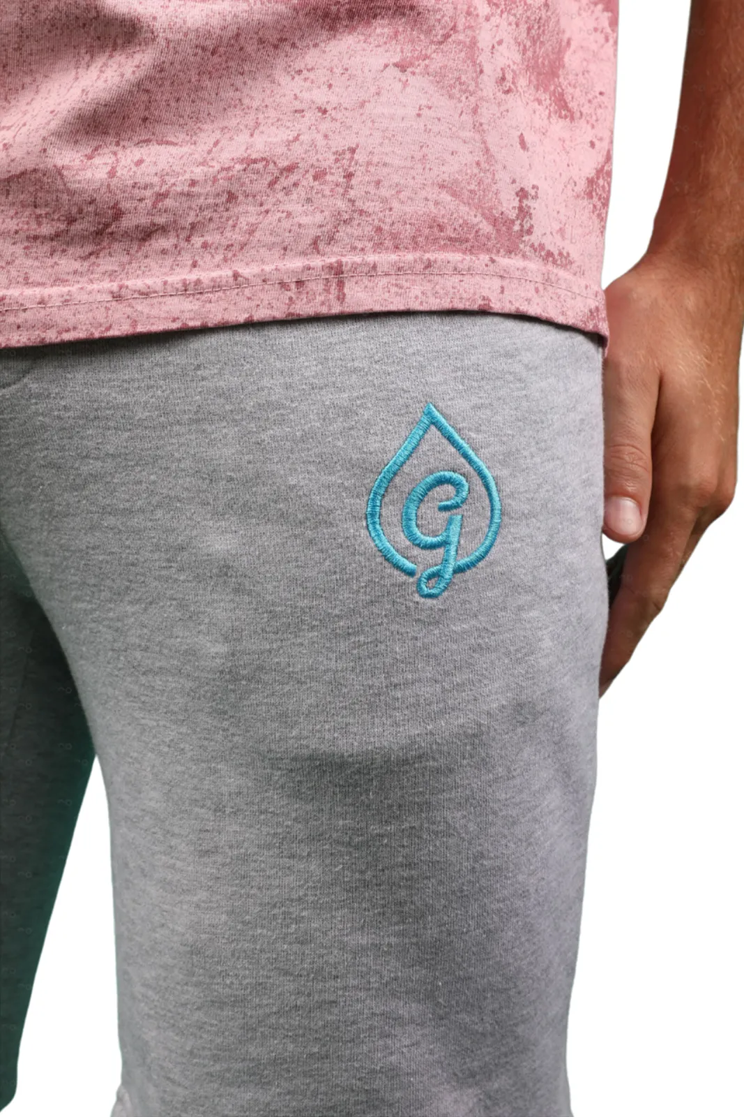 Grey G-Drop Fleece Shorts