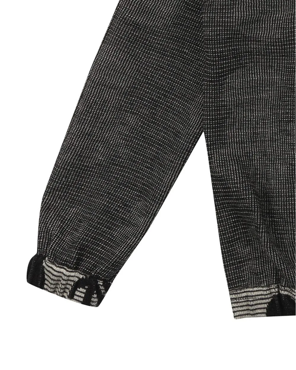 Grey Octopus Jacquard Reversible Hoodie