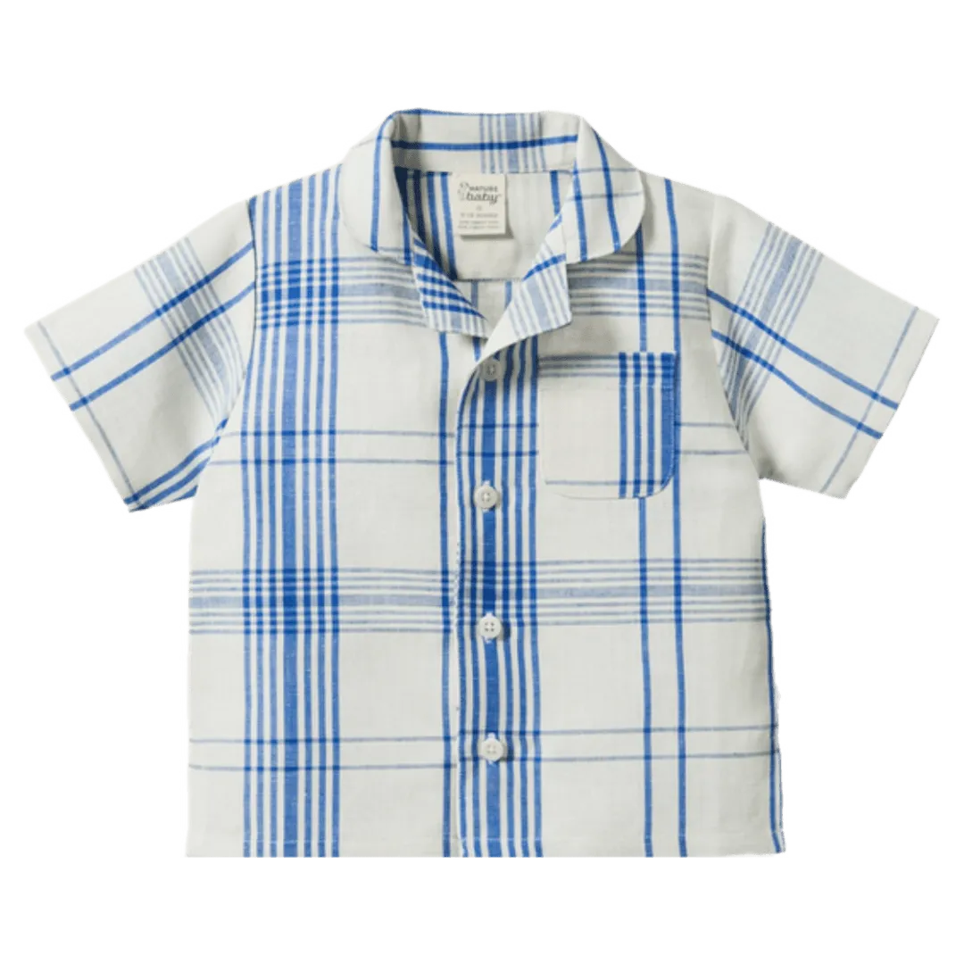 Guthrie Shirt Linen - Clyde Check
