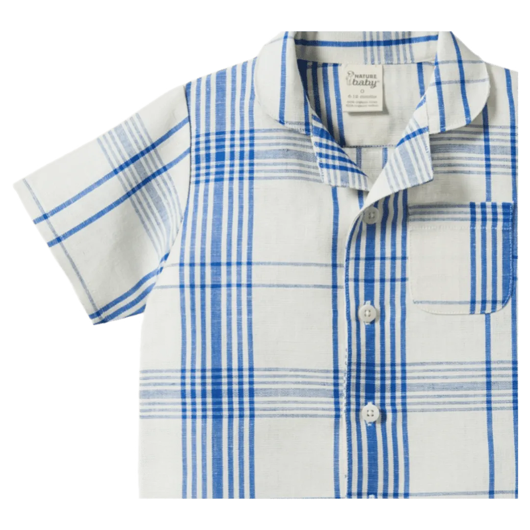 Guthrie Shirt Linen - Clyde Check
