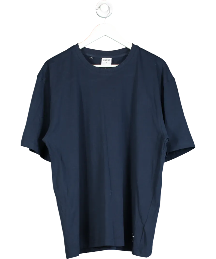 gymshark Blue Oversized Power T-shirt UK L