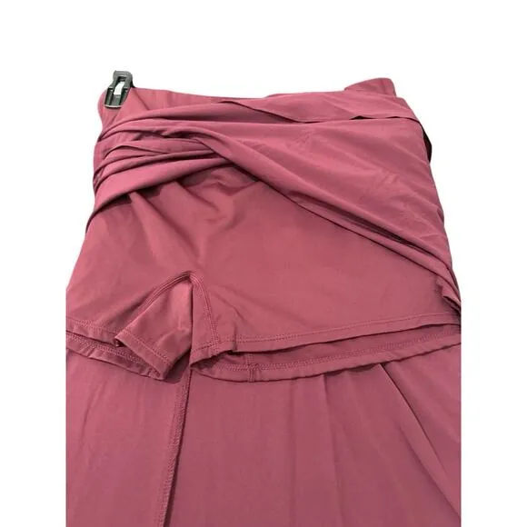Halara  Summer, Vacation, Resortwear 2-in-1 Quick Dry Flowy Hi-Low Maxi Skirt