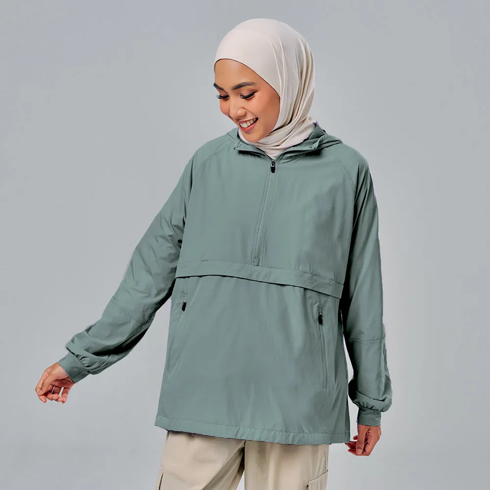 Half Zip Parka - Atlantic