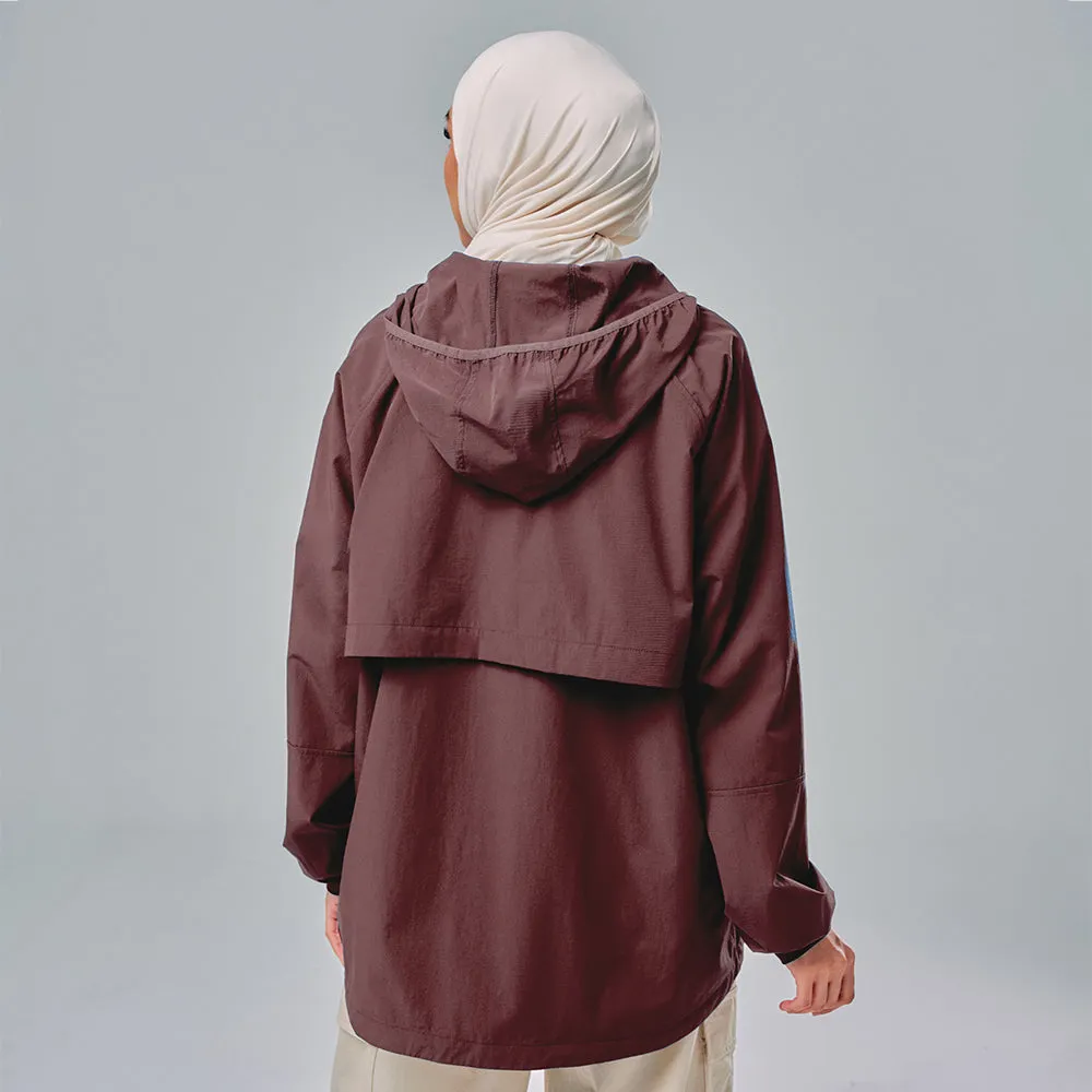 Half Zip Parka - Dark Purple