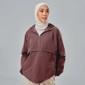 Half Zip Parka - Dark Purple