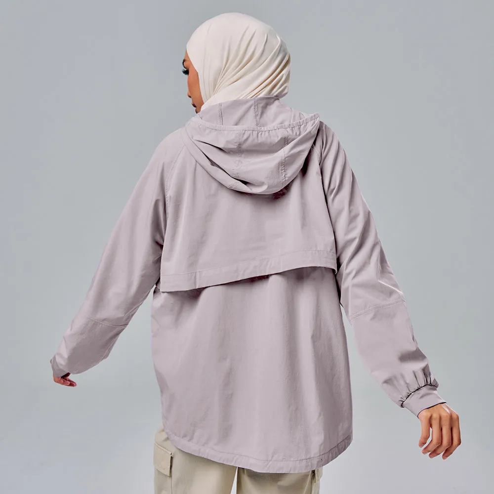 Half Zip Parka - Grey