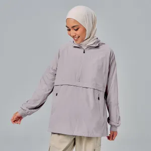Half Zip Parka - Grey