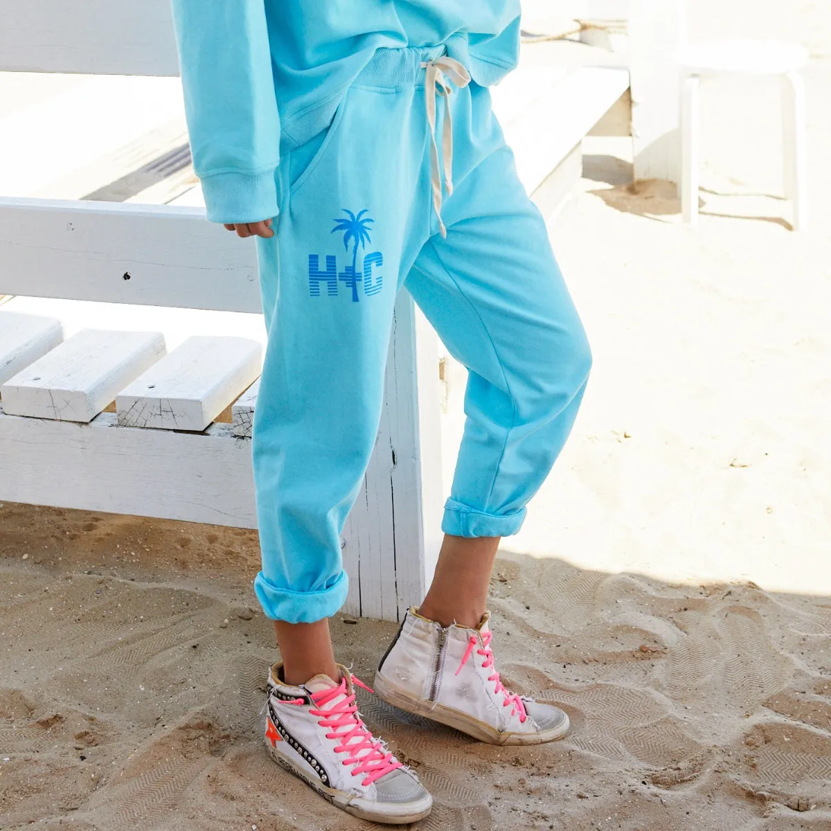 Hammill & Co California Track Pants (Aqua)