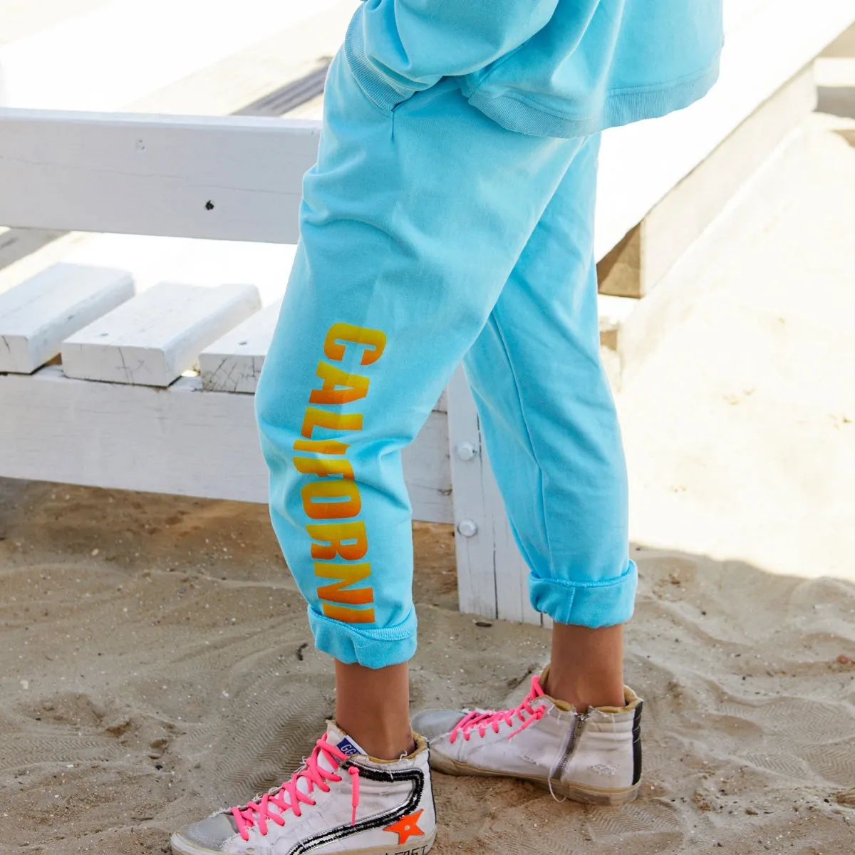 Hammill & Co California Track Pants (Aqua)
