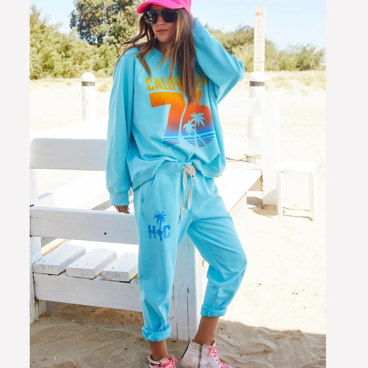 Hammill & Co California Track Pants (Aqua)