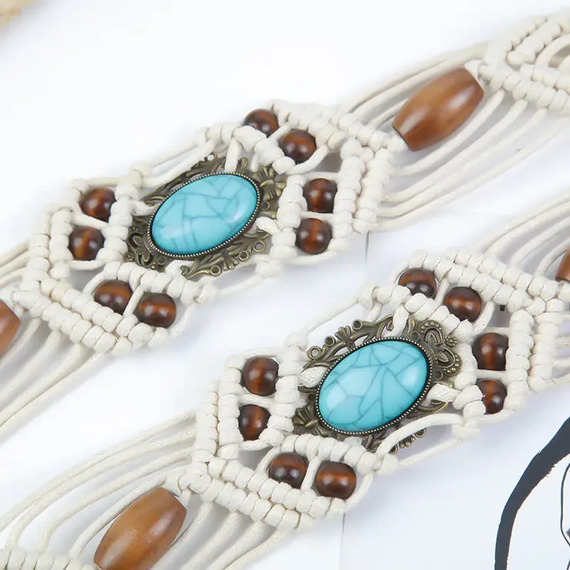 Handcrafted Woven Belt for Dresses - Fashion Accessory