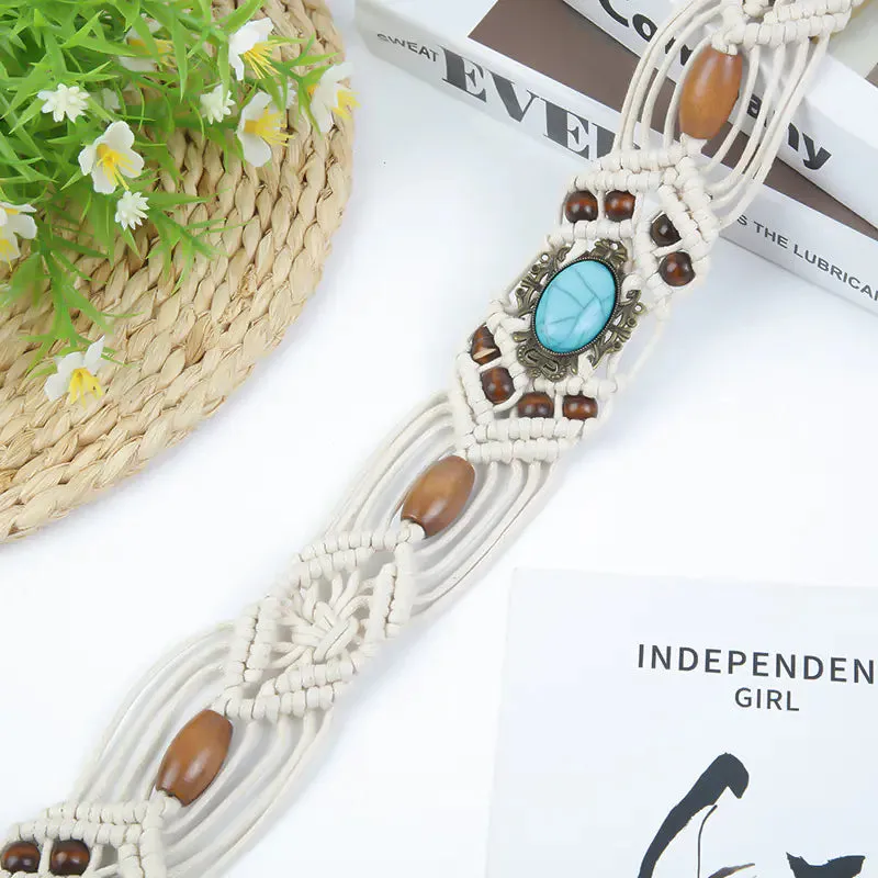 Handcrafted Woven Belt for Dresses - Fashion Accessory