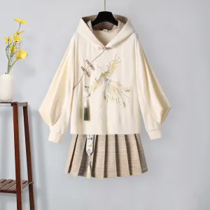 HANFU CHINESE ANCIENT STYLE SKIRT SWEATER SET UB3308