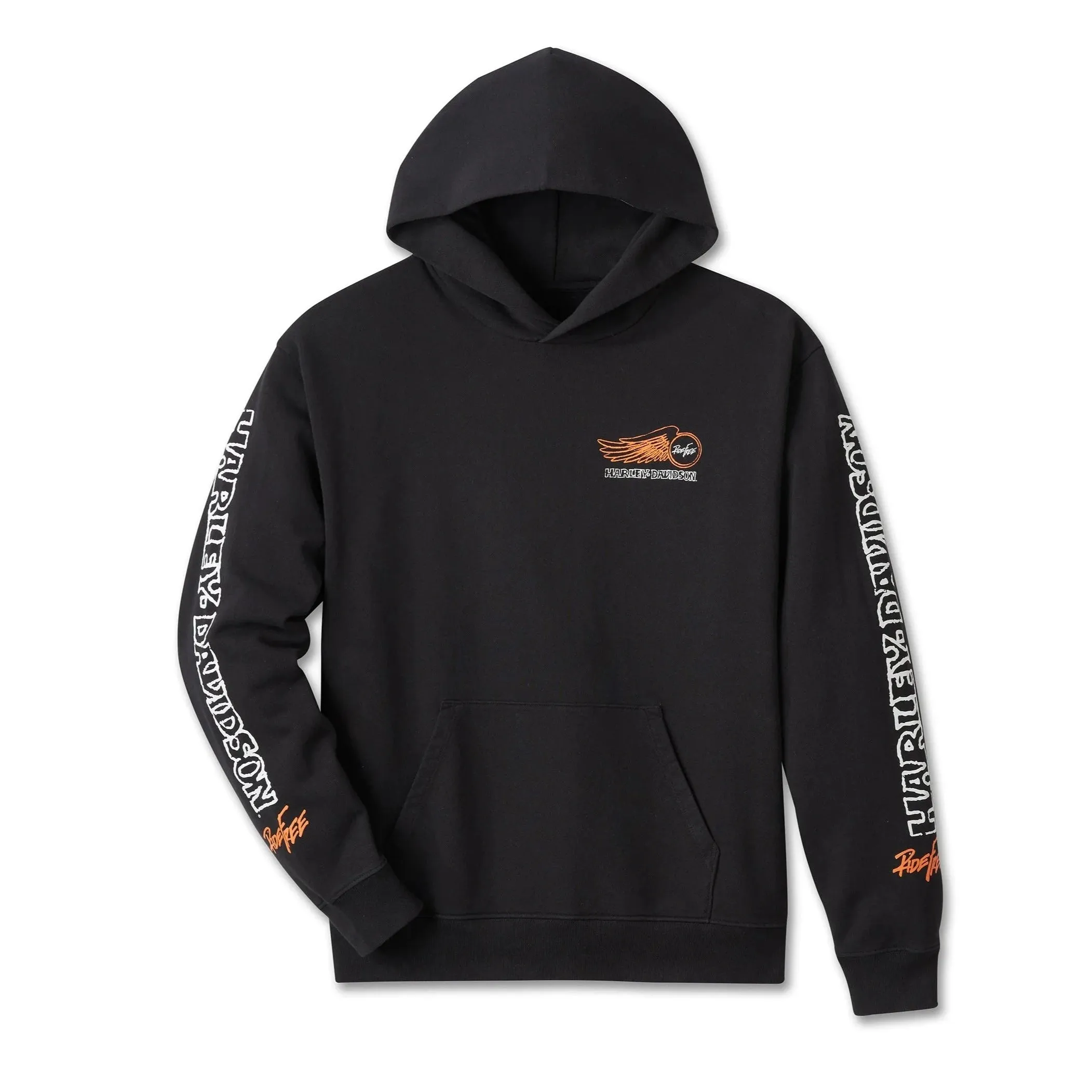 Harley-Davidson® Willie G Winged Wheel Pullover Hoodie - True Black
