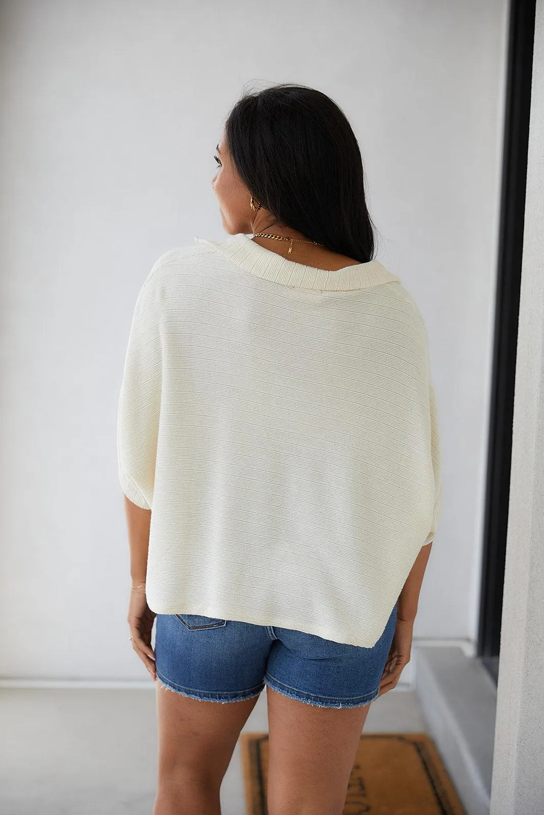 Hazel Blues® |  Brianna Boxy Crop Top