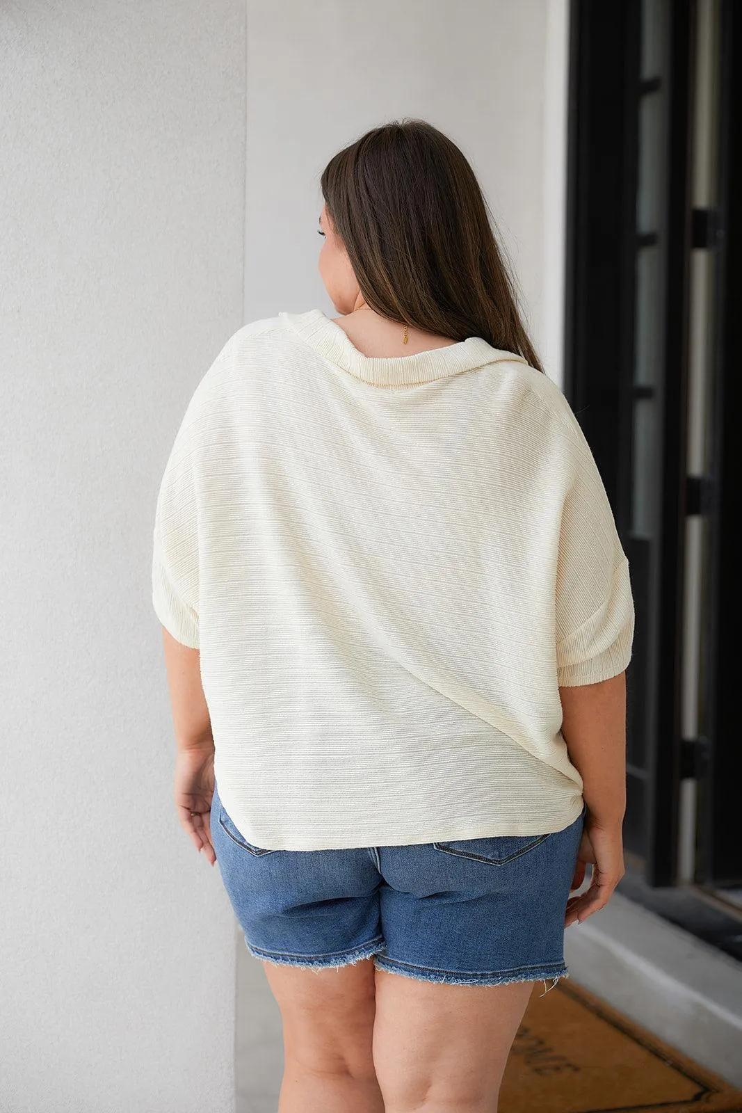 Hazel Blues® |  Brianna Boxy Crop Top