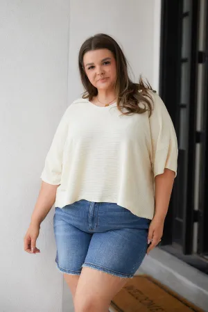 Hazel Blues® |  Brianna Boxy Crop Top