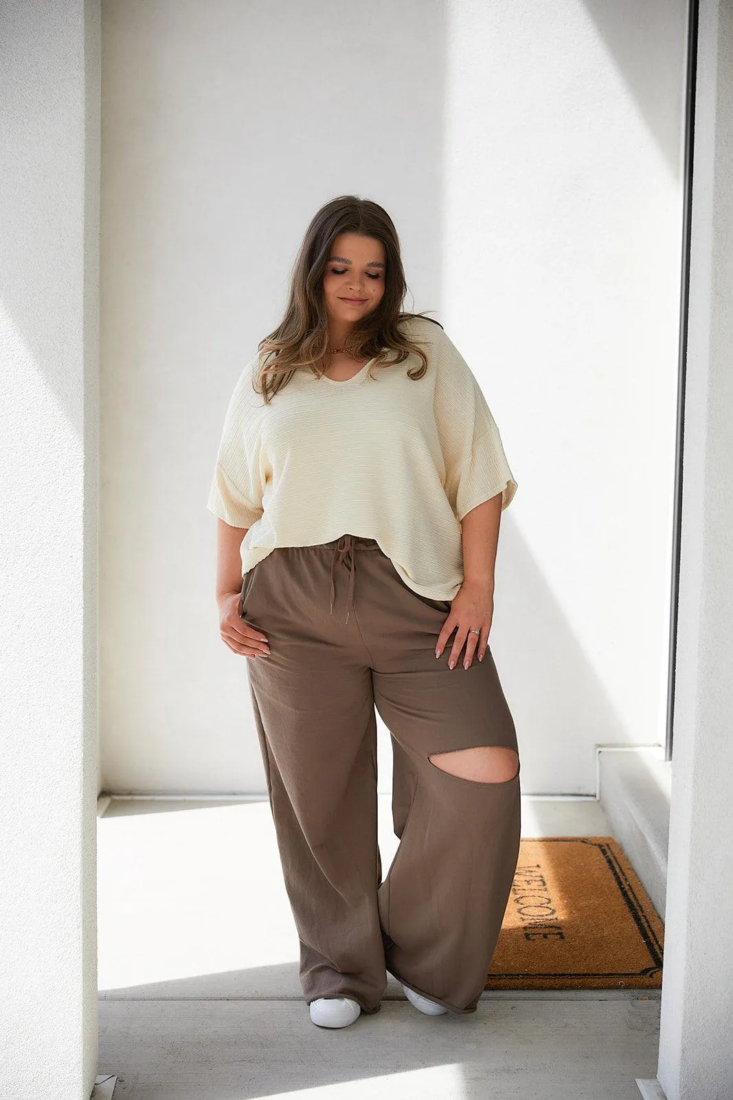 Hazel Blues® |  Brianna Boxy Crop Top