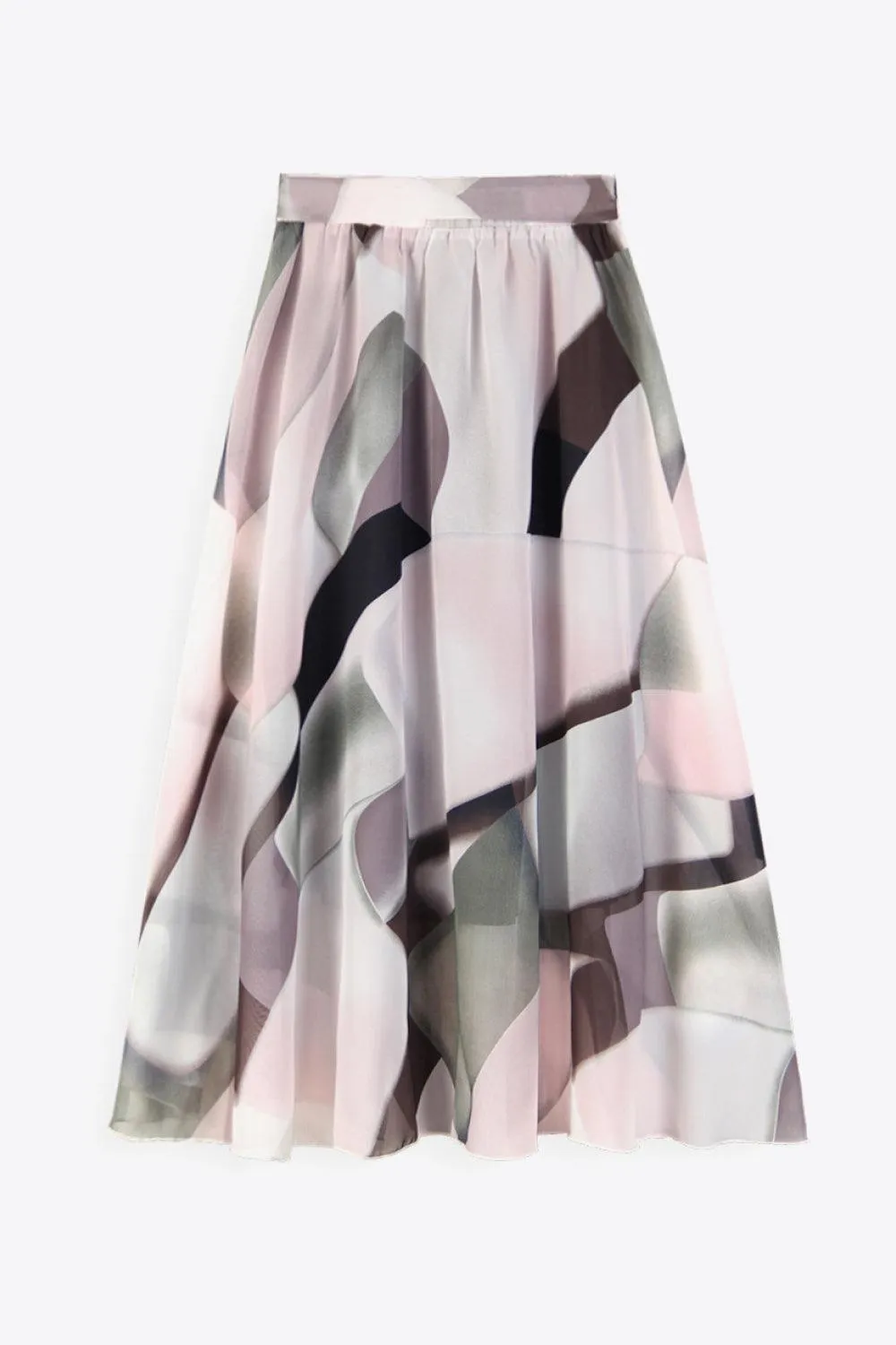 Hazel Blues® | Floral Tie-Waist Skirt