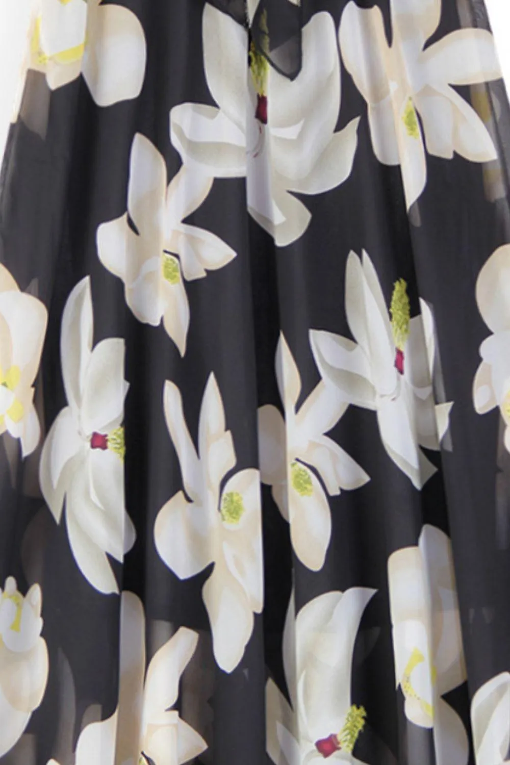 Hazel Blues® | Floral Tie-Waist Skirt