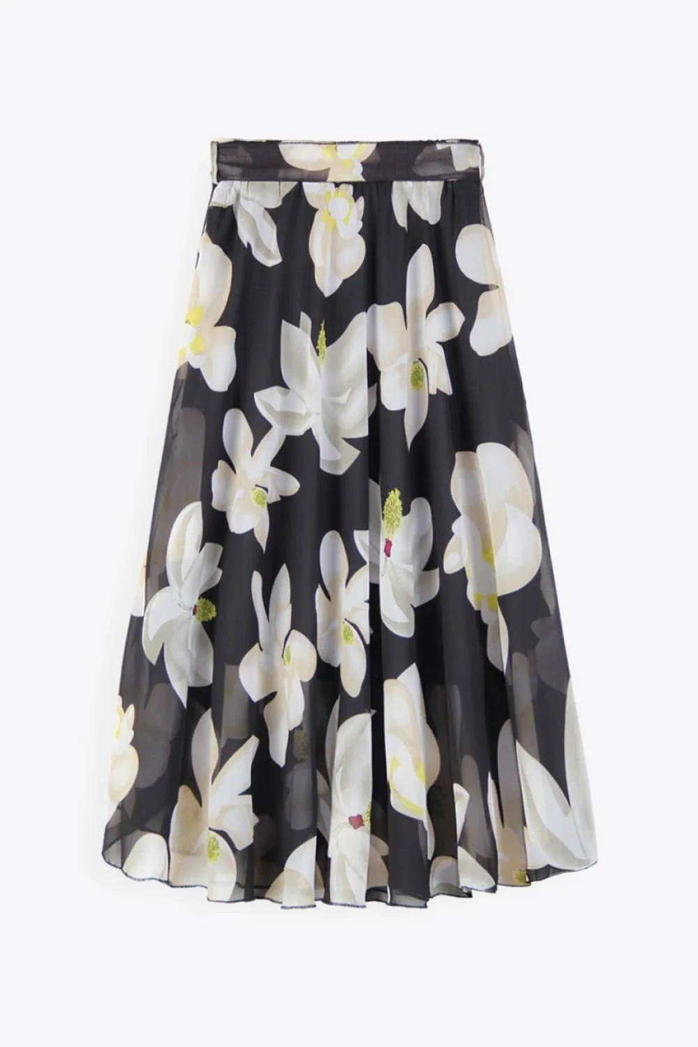 Hazel Blues® | Floral Tie-Waist Skirt