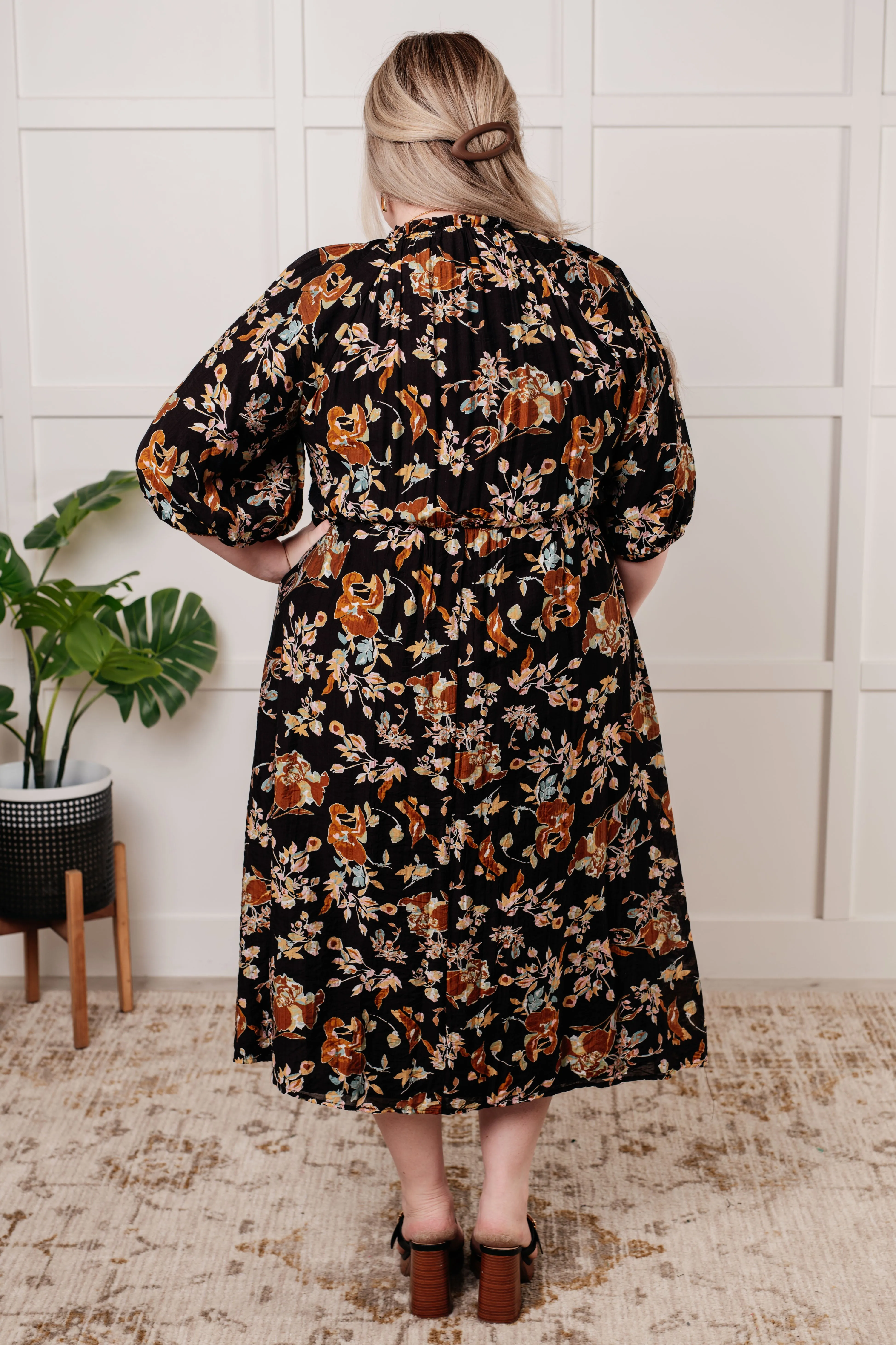 Hazel Blues® |  Look My Way Smocked Bodice Button Down Dress
