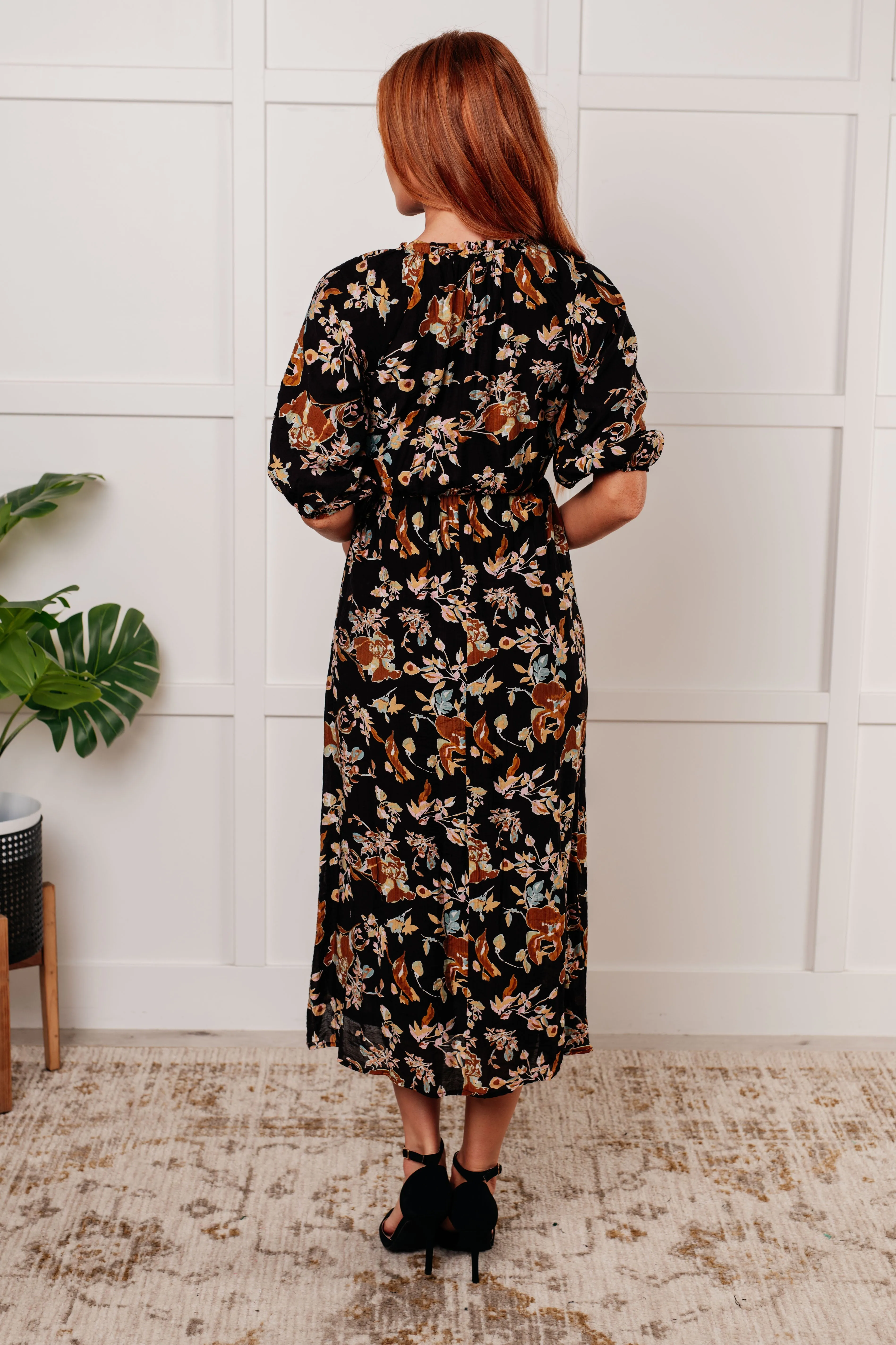 Hazel Blues® |  Look My Way Smocked Bodice Button Down Dress