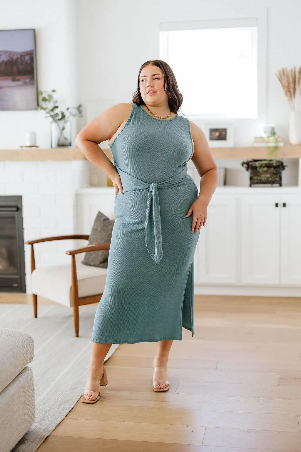 Hazel Blues® | Out on the Town Tie Detail Midi Dress