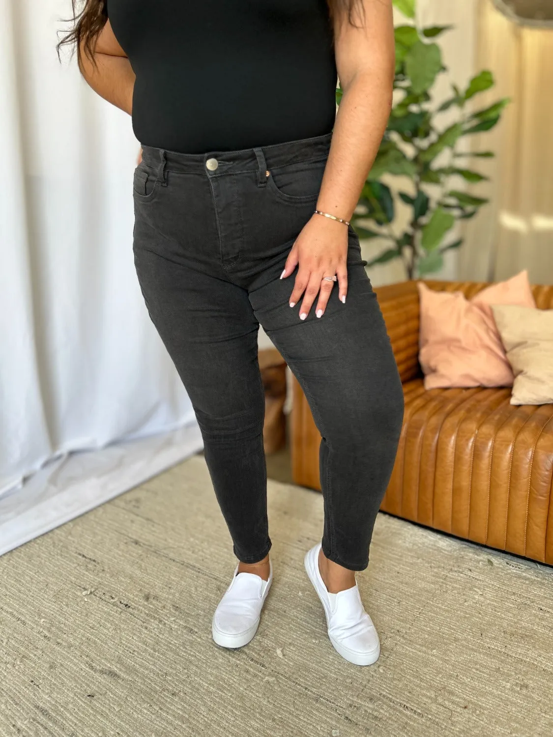 Hazel Blues® |  RFM High Rise Tummy Control Skinny Jeans