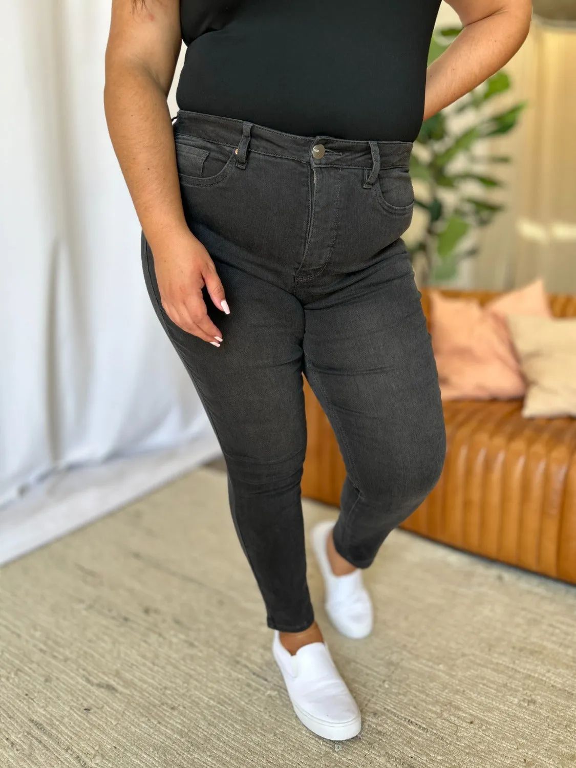 Hazel Blues® |  RFM High Rise Tummy Control Skinny Jeans