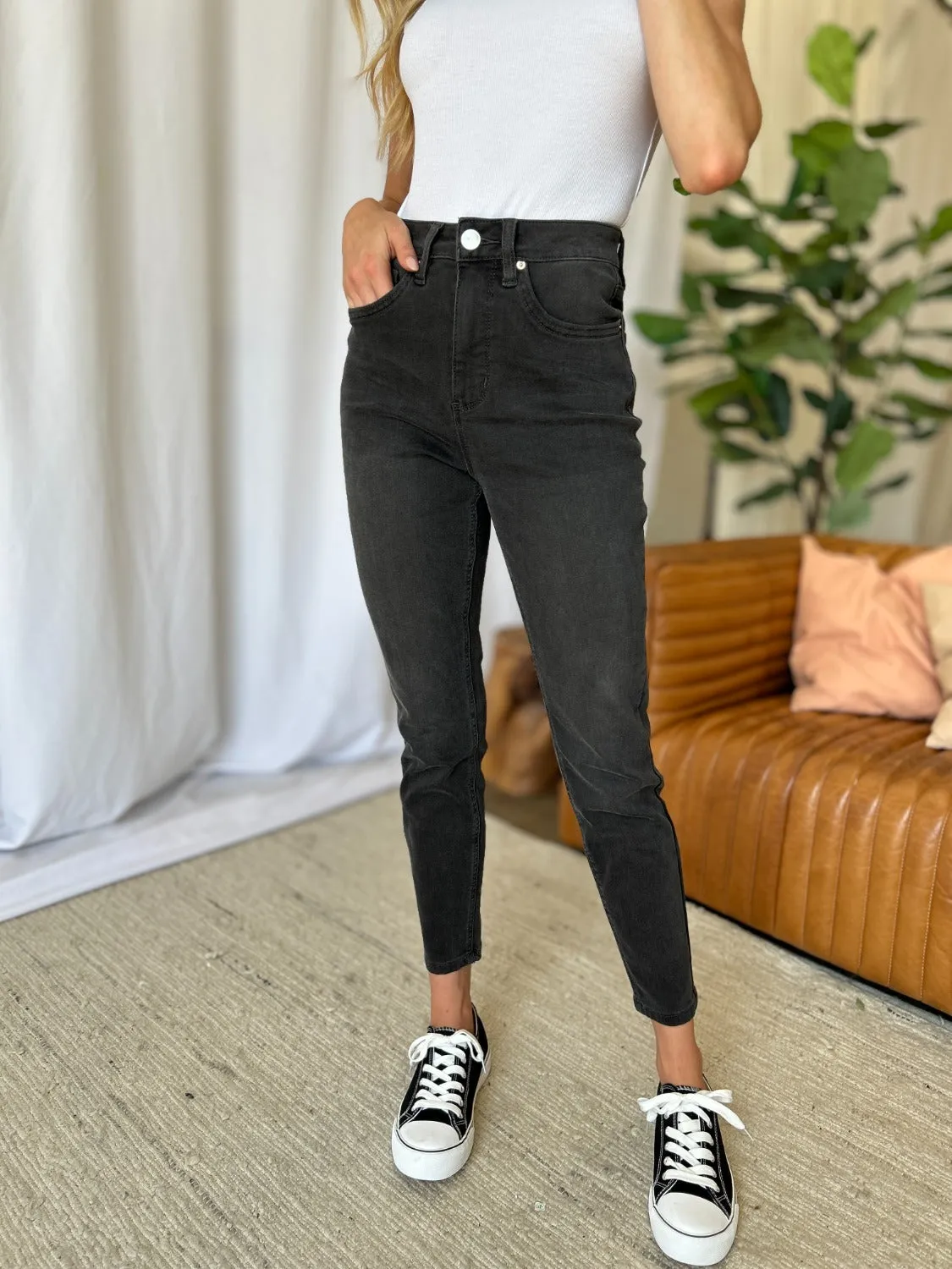 Hazel Blues® |  RFM High Rise Tummy Control Skinny Jeans