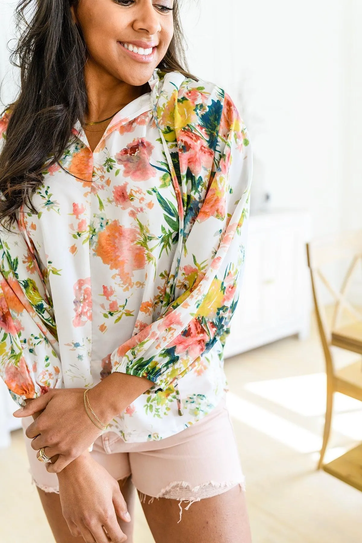 Hazel Blues® | Spring Haiku Floral Blouse