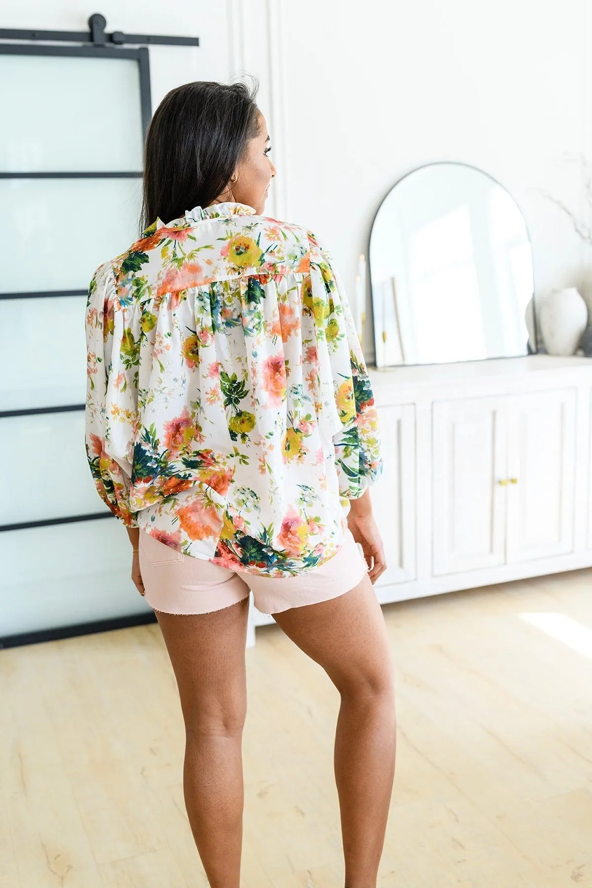 Hazel Blues® | Spring Haiku Floral Blouse